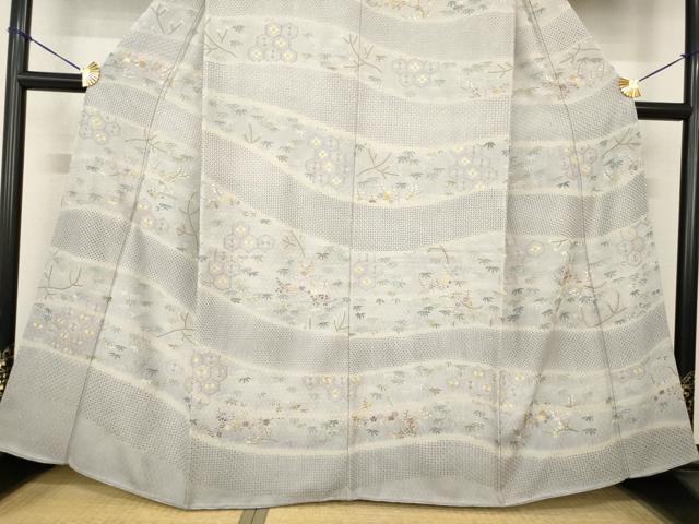 平和屋着物●訪問着 長襦袢(袷)セット 総刺繍 中国三大刺繍 汕頭刺繍 スワトウ刺繍 相良刺繍 吉祥花文 さが美扱い 逸品 未使用 AABF8178ck