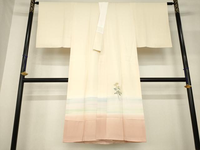平和屋着物●訪問着 長襦袢(袷)セット 総刺繍 中国三大刺繍 汕頭刺繍 スワトウ刺繍 相良刺繍 吉祥花文 さが美扱い 逸品 未使用 AABF8178ck