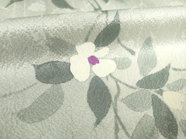 平和屋着物●上質な小紋　手描き　花蔦草文　暈し染め　正絹　逸品　未使用　AABF8187ck