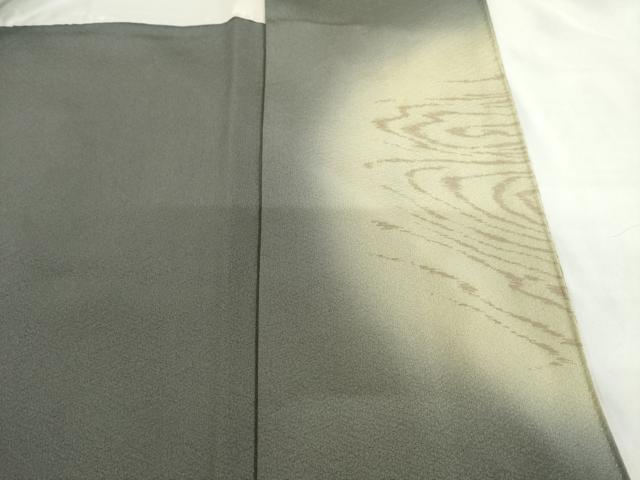 平和屋着物●蓑虫工芸作家　田尾笛秋　訪問着　南天にすずめ　暈し染め　正絹　逸品　AABF8191ck