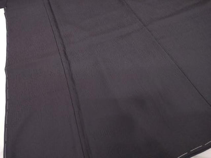 平和屋着物●色無地　黒紅色　洗える着物　AABF8194ck