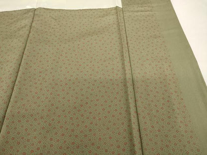 平和屋着物●上質な小紋　小花文　正絹　逸品　AABF8201ck