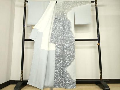 平和屋着物●染芸研究所　創め司　奥村右子　訪問着　花尽くし　暈し染め　正絹　逸品　未使用　AABF8206ck