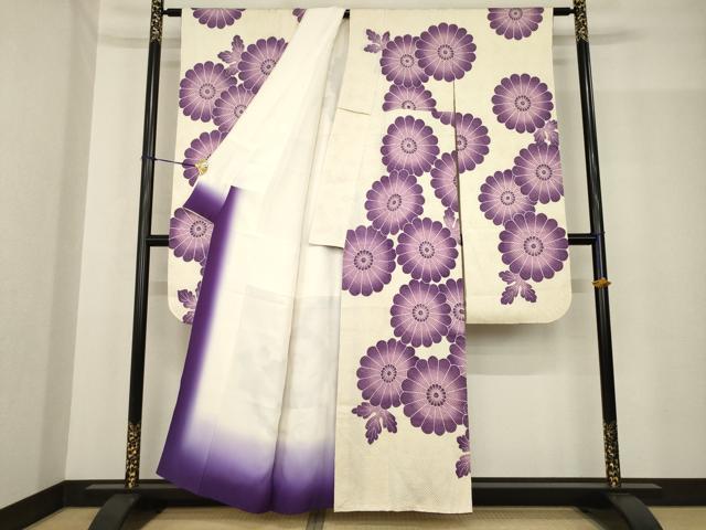 平和屋着物●名門 藤娘きぬたや・総絞り 振袖 花尽くし 正絹 逸品 AABF8213ck