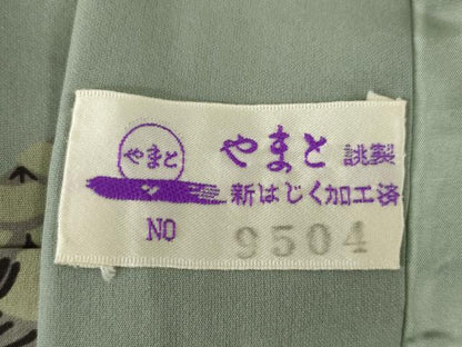 平和屋着物●男性　長襦袢　袷　瓢箪　やまと誂製　正絹　逸品　AABF8231ck