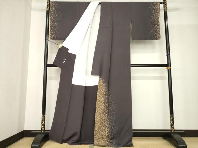 平和屋着物●ジャパンオートクチュール　渡辺雪三郎　訪問着　箔散らし文様　金彩　正絹　逸品　AABF8232ck