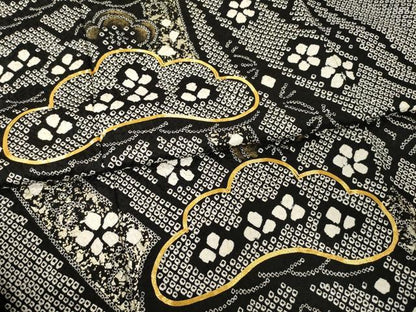 平和屋着物●豪華振袖　総絞り　駒刺繍　吉祥松文　正絹　逸品　AABF8233ck