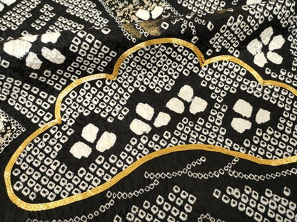平和屋着物●豪華振袖　総絞り　駒刺繍　吉祥松文　正絹　逸品　AABF8233ck