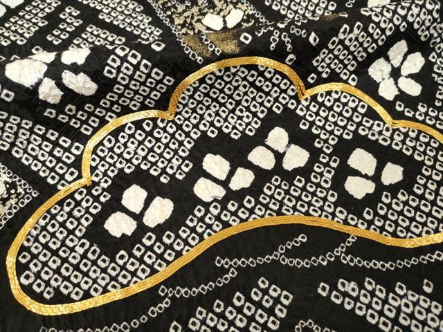 平和屋着物●豪華振袖　総絞り　駒刺繍　吉祥松文　正絹　逸品　AABF8233ck