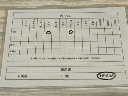 平和屋着物◎六通柄袋帯　駒刺繍　錦織波筬彩象文　正絹　逸品　AABF8242ou