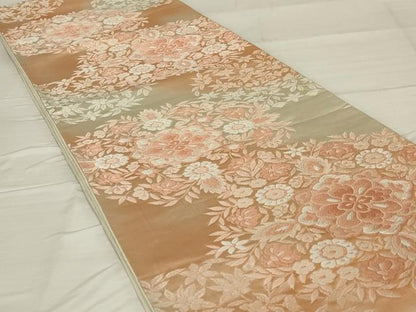 平和屋着物◎六通柄袋帯 唐織 宝相華 正絹 逸品 AABF8271ou
