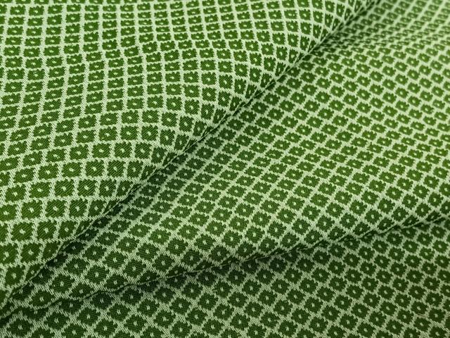 平和屋着物▽お召　単衣　鹿の子文様　正絹　逸品　AABF8287jh