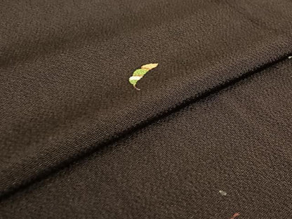 平和屋着物▽上質な小紋 単衣 成り物 鬼しぼ縮緬 正絹 逸品 AABF8290jh