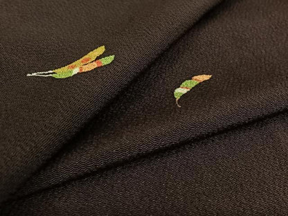 平和屋着物▽上質な小紋 単衣 成り物 鬼しぼ縮緬 正絹 逸品 AABF8290jh
