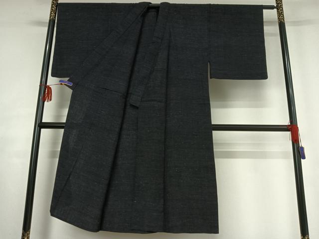 平和屋着物▽男性 紬 単衣 霞文 正絹 逸品 AABF8294jh