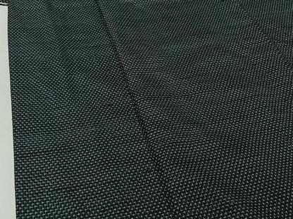 平和屋着物▽男性 紬 単衣 蚊絣 正絹 逸品 AABF8300jh