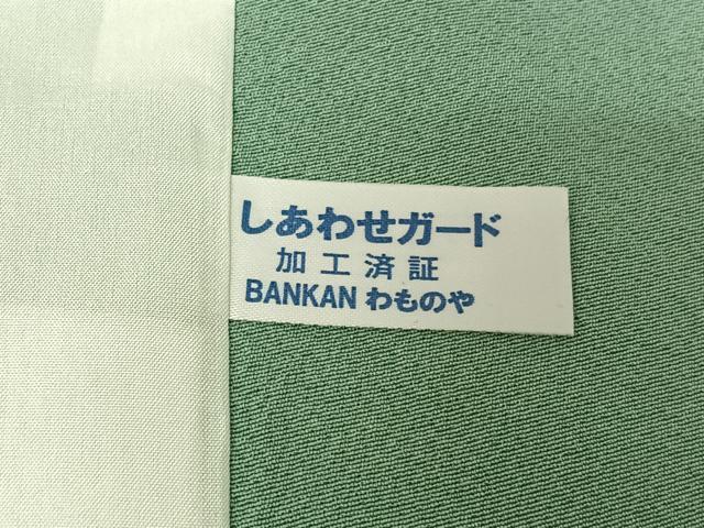 平和屋着物▽訪問着 単衣 草葉文 暈し染め 金彩 正絹 逸品 AABF8302jh