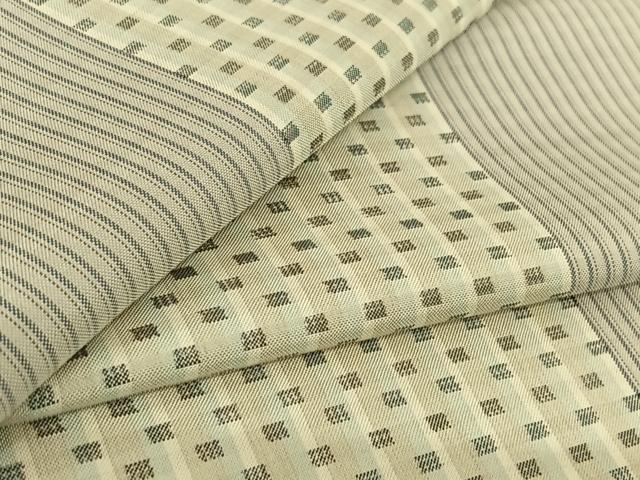 平和屋着物▽東郷織物謹製　本場大島紬　単衣　間道　正絹　逸品　AABJ5792ck