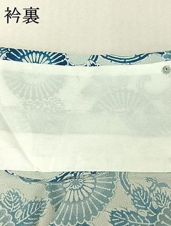 平和屋着物▽小紋 単衣 花唐草文 洗える着物 AABF8304jh