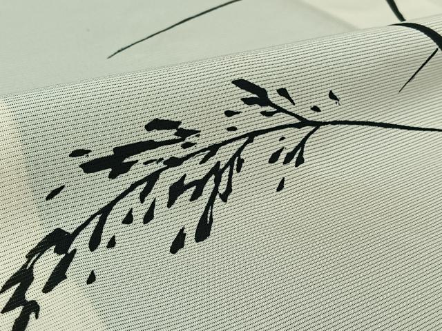 平和屋着物▽訪問着 無双 絽袷 絽×絽 刺繍 蛍 黒地 金糸 金彩 正絹 逸品 AABF8308jh
