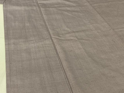平和屋着物▽本場結城紬 重要無形文化財 単衣 薄色 正絹 逸品 AABF8311jh