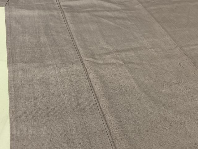 平和屋着物▽本場結城紬 重要無形文化財 単衣 薄色 正絹 逸品 AABF8311jh