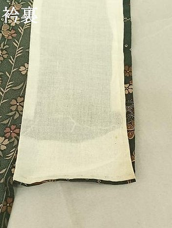 平和屋着物▽小紋 単衣 草花文 洗える着物 AABF8313jh