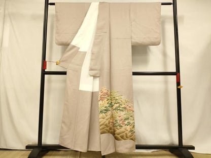 平和屋着物■豪華色留袖 駒刺繍 浜松文 暈し染め 金彩 正絹 逸品 AABF8329fw
