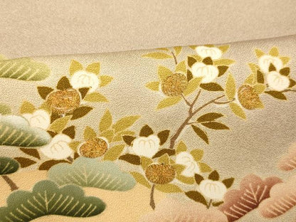 平和屋着物■豪華色留袖 駒刺繍 浜松文 暈し染め 金彩 正絹 逸品 AABF8329fw
