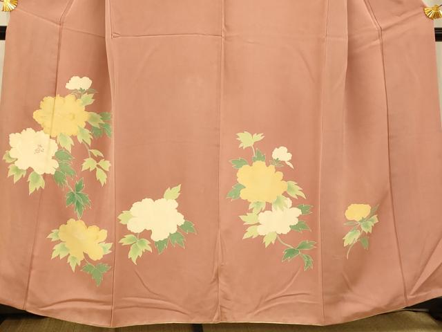 平和屋着物■訪問着 刺繍 枝花文 正絹 逸品 AABF8331fw