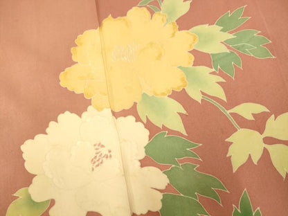 平和屋着物■訪問着 刺繍 枝花文 正絹 逸品 AABF8331fw