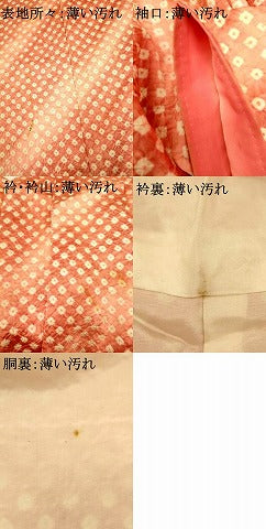 平和屋着物■上質な小紋　総絞り　霞文　暈し染め　正絹　逸品　AABF8333fw