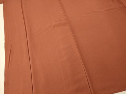 平和屋着物■上質な色無地 作家物 草木あしび染め 雀茶色 正絹 逸品 AABF8341fw