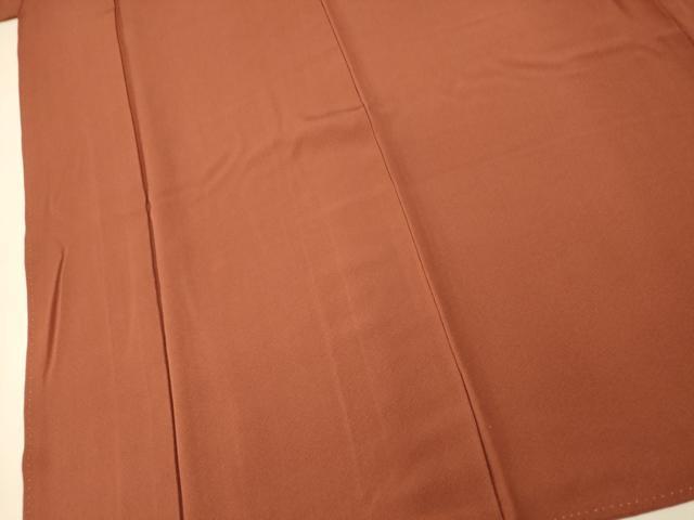 平和屋着物■上質な色無地 作家物 草木あしび染め 雀茶色 正絹 逸品 AABF8341fw