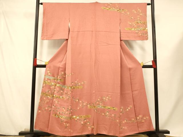 平和屋着物■訪問着 草花吉祥文 金彩 正絹 逸品 AABF8345fw