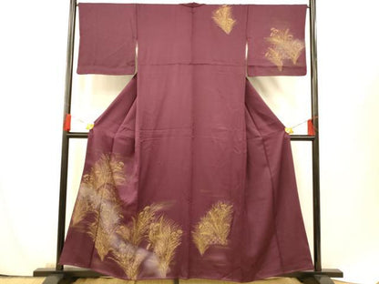 平和屋着物■訪問着 草花籬文 暈し染め 金彩 正絹 逸品 AABF8349fw