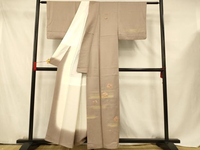 平和屋着物■訪問着 刺繍 枝松丸文 金糸 金彩 正絹 逸品 AABF8354fw