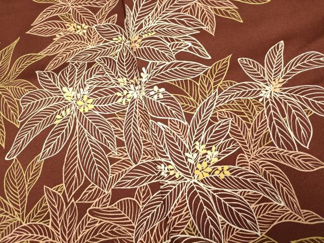 平和屋着物■訪問着 刺繍 草花文 正絹 逸品 AABF8363fw