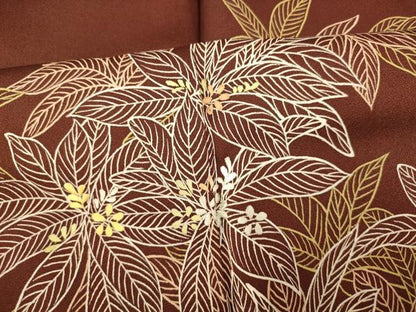 平和屋着物■訪問着 刺繍 草花文 正絹 逸品 AABF8363fw