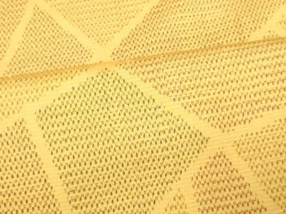 平和屋着物■上質な紬　切り嵌め文様　正絹　逸品　未使用　AABF8378fw