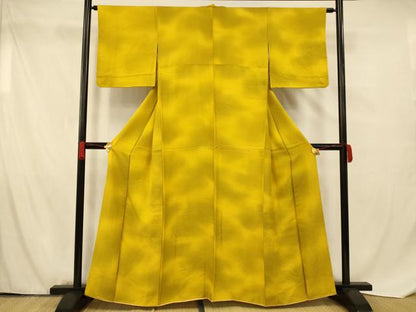 平和屋着物■上質な小紋 霞文 暈し染め 正絹 逸品 AABF8389fw