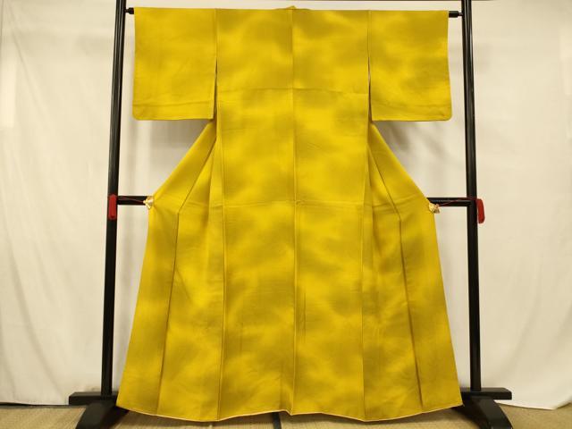平和屋着物■上質な小紋 霞文 暈し染め 正絹 逸品 AABF8389fw