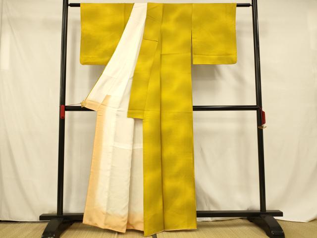 平和屋着物■上質な小紋 霞文 暈し染め 正絹 逸品 AABF8389fw