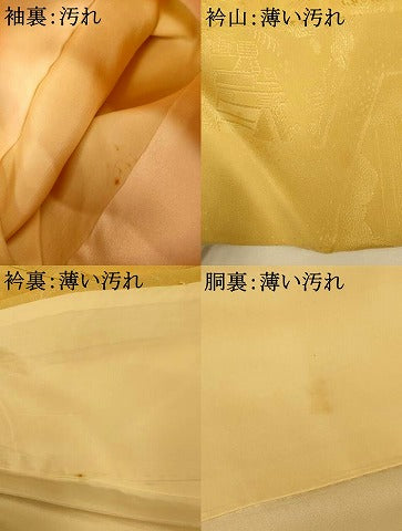 平和屋着物■上質な小紋 地紋起こし 風景文 正絹 逸品 AABF8412fw