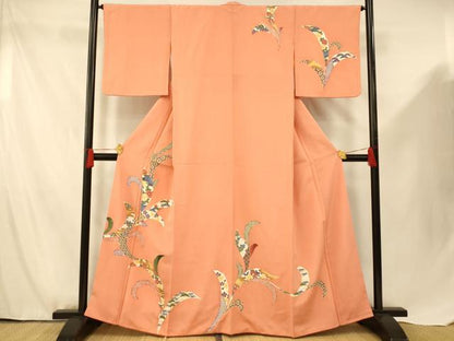 平和屋着物■訪問着　吉祥草花文　金彩　正絹　逸品　AABF8449fw