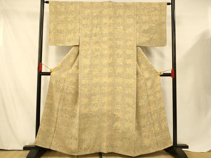 平和屋着物■訪問着 霞格子文 暈し染め 正絹 逸品 AABF8454fw