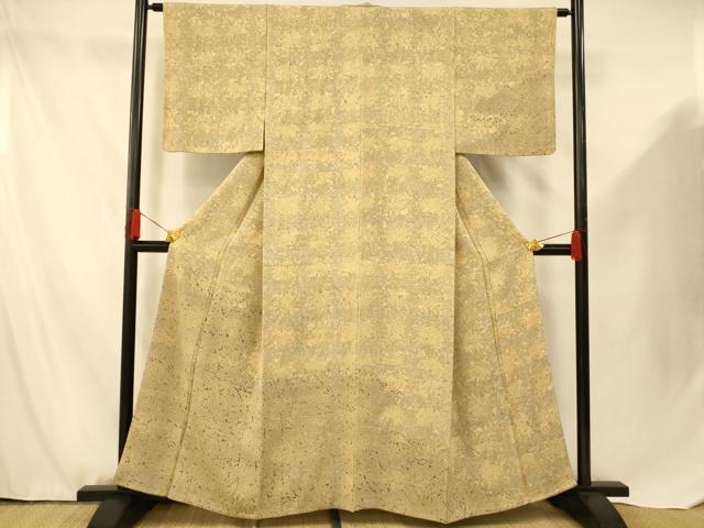平和屋着物■訪問着 霞格子文 暈し染め 正絹 逸品 AABF8454fw