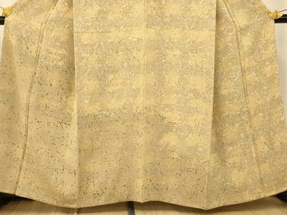 平和屋着物■訪問着 霞格子文 暈し染め 正絹 逸品 AABF8454fw
