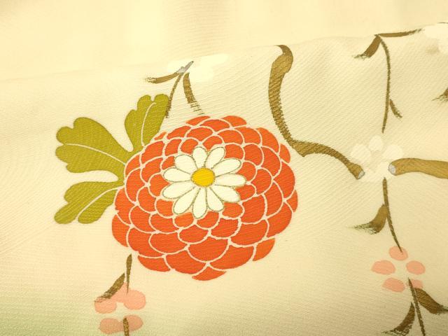 平和屋着物■訪問着 駒刺繍 手描き 扇子枝垂れ花文 暈し染め 金彩 正絹 逸品 AABF8466fw