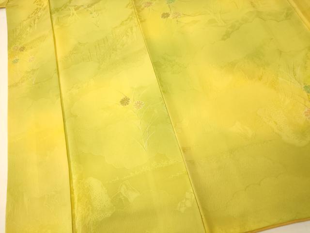 平和屋着物■上質な小紋　霞人物風景文　暈し染め　正絹　逸品　AABF8474fw
